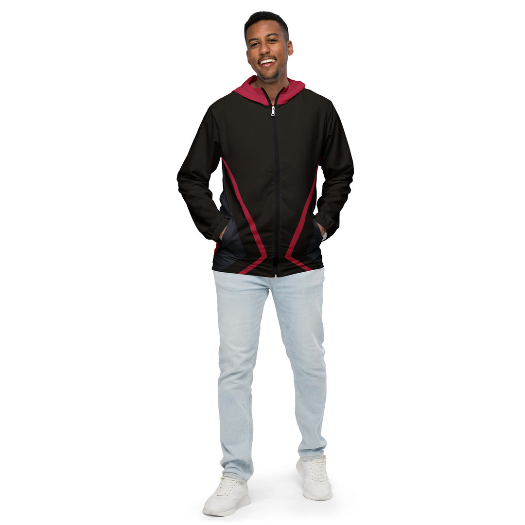 Men’s Windbreaker - Black-Red Hero