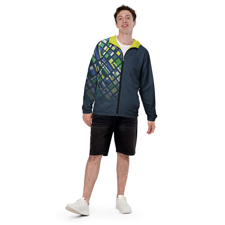 Men’s Windbreaker - Blue-Green Barrier