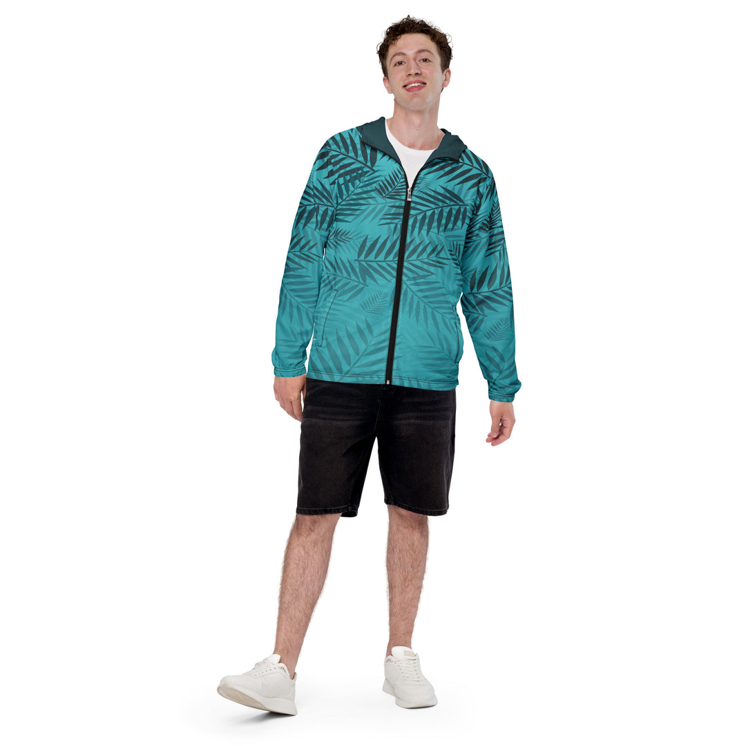 Men’s Windbreaker - Turquoise Farn