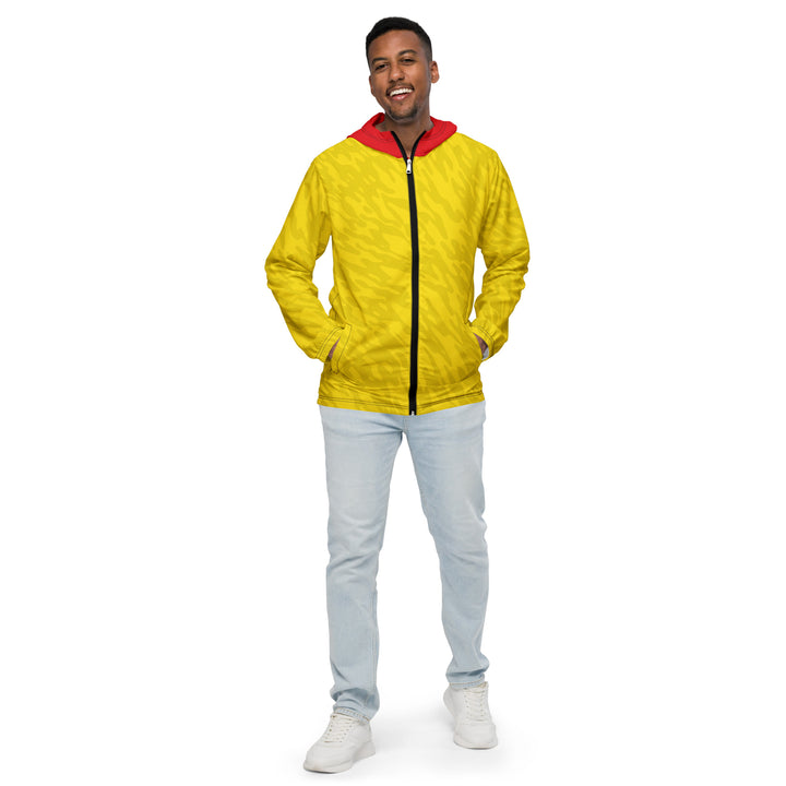 Men’s Windbreaker - Yellow-Red Astral