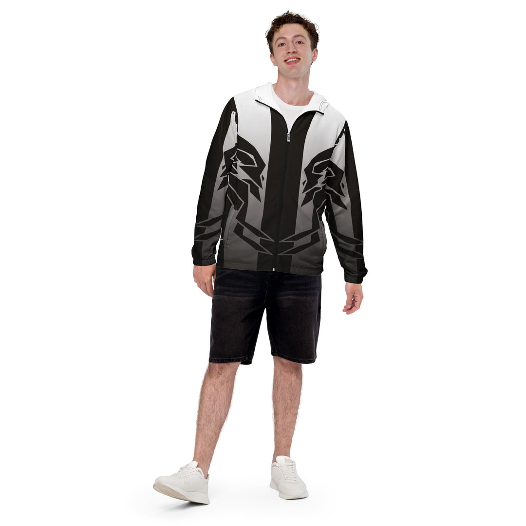 Men’s Windbreaker - Black-White Bound