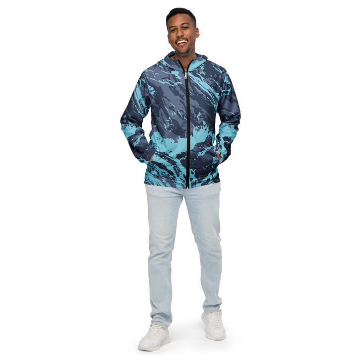 Men’s Windbreaker - Blue Splash