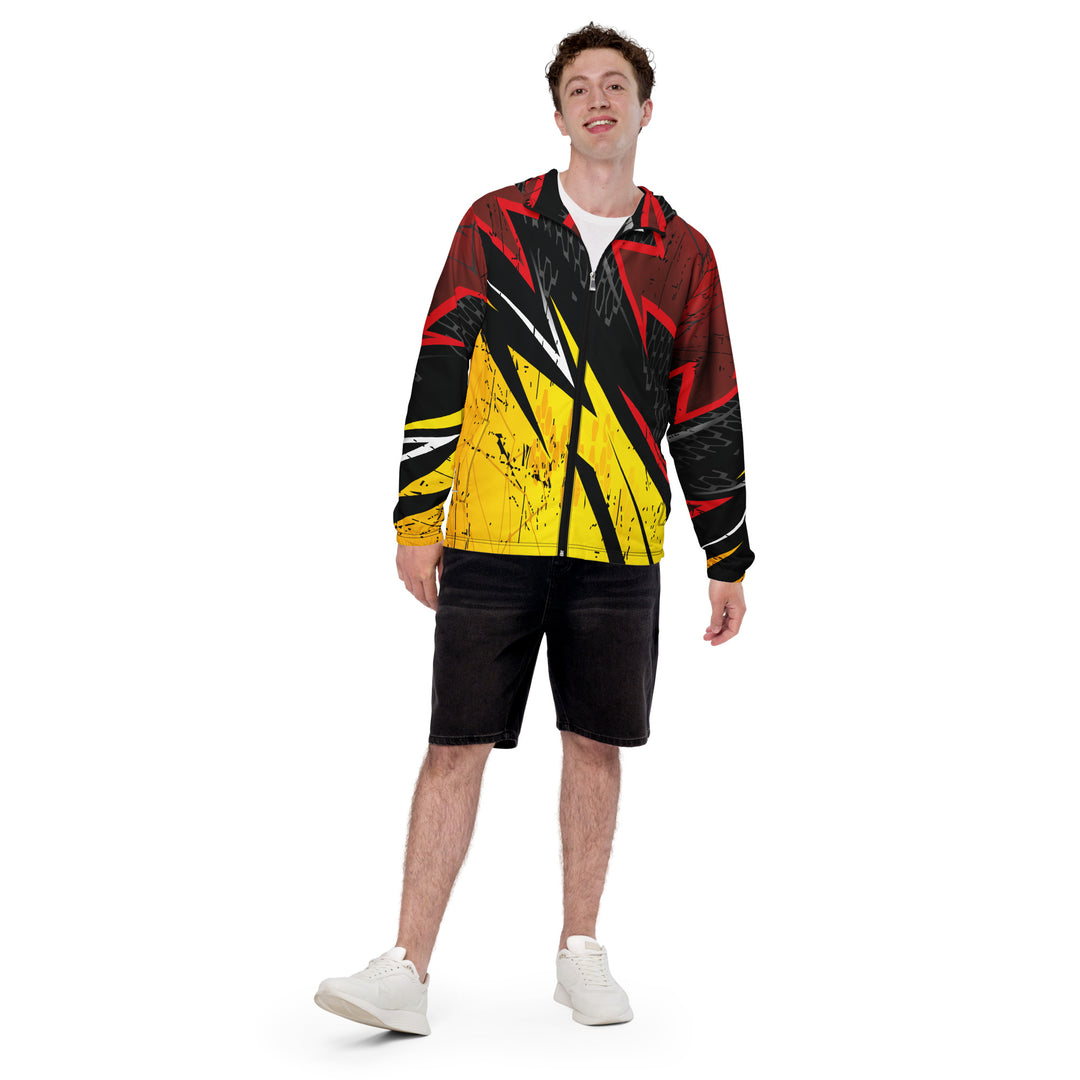 Men’s Windbreaker - Yellow-Black Blade