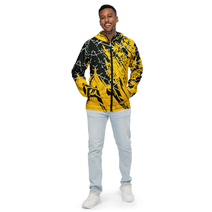 Men’s Windbreaker - Black-Yellow Work