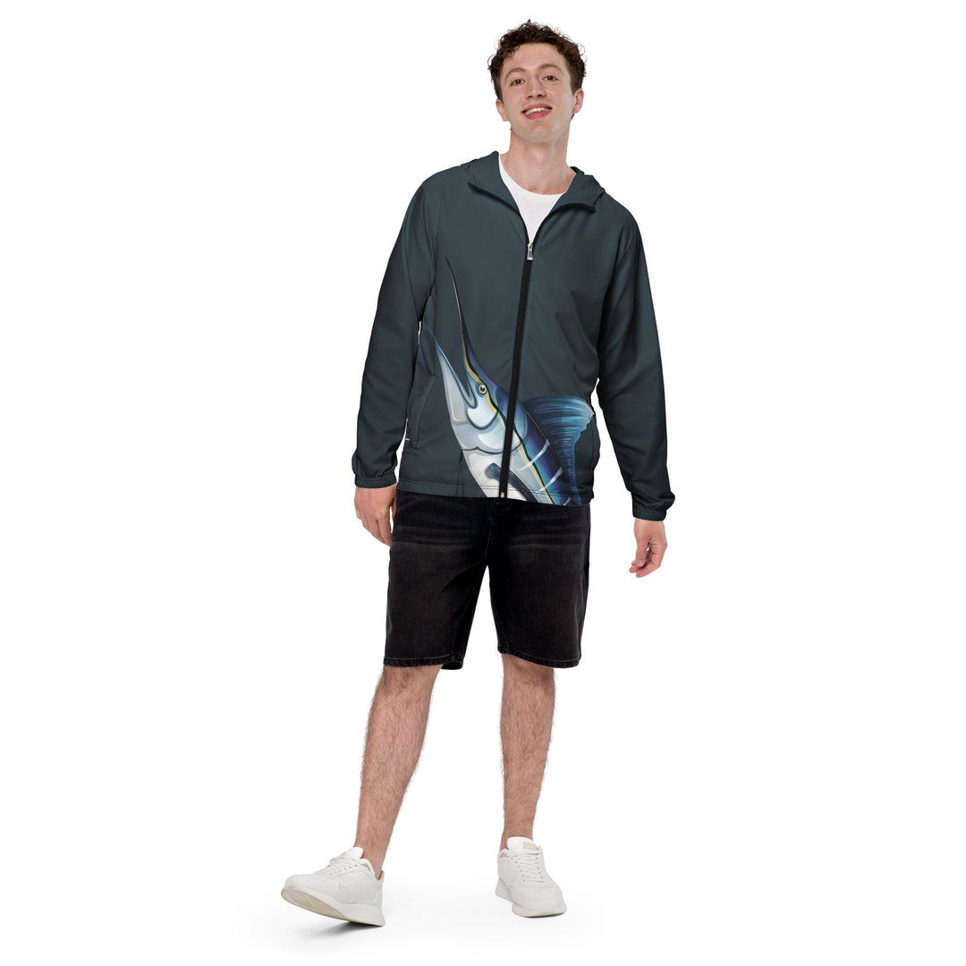 Men’s Windbreaker - Grey Swordfish