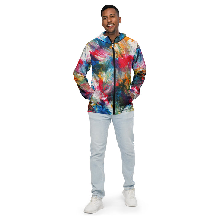 Men’s Windbreaker - Rainbow Explosion