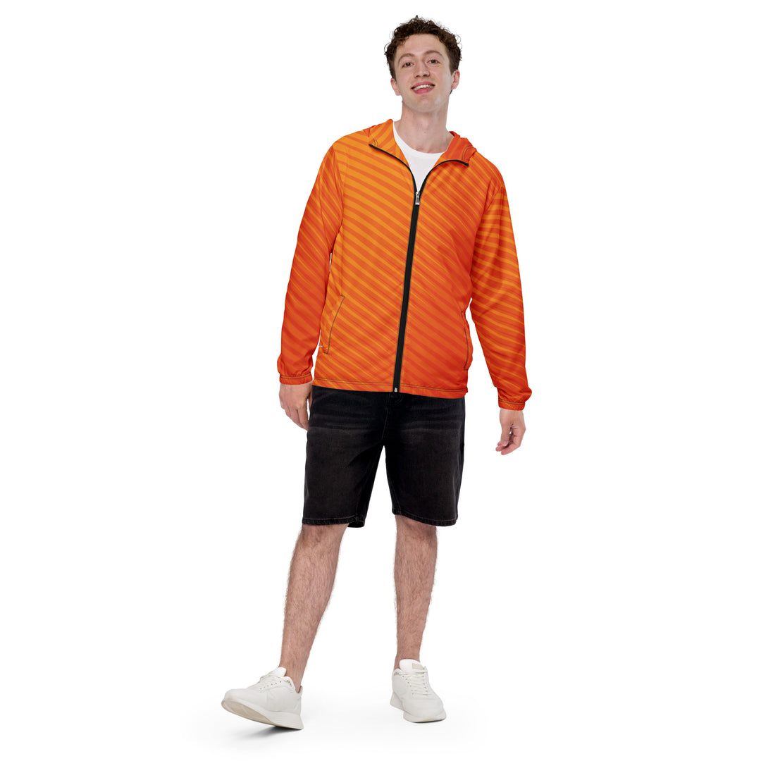 Men’s Windbreaker - Orange Spike