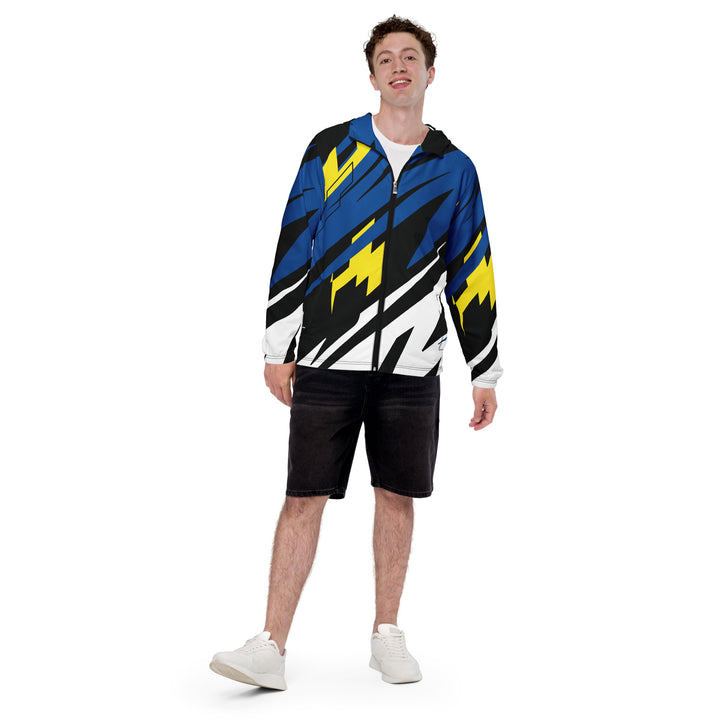 Men’s Windbreaker - Black-Blue Flash