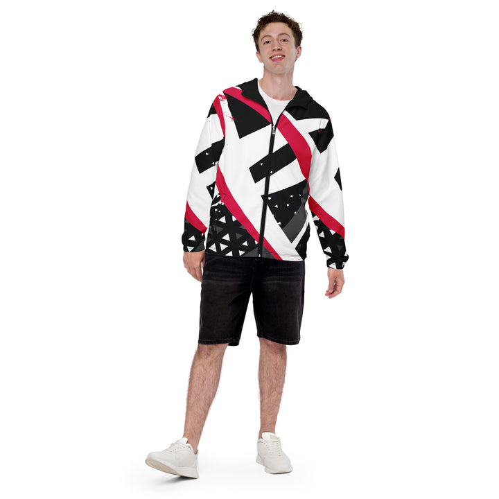 Men’s Windbreaker - Black-White Shrink