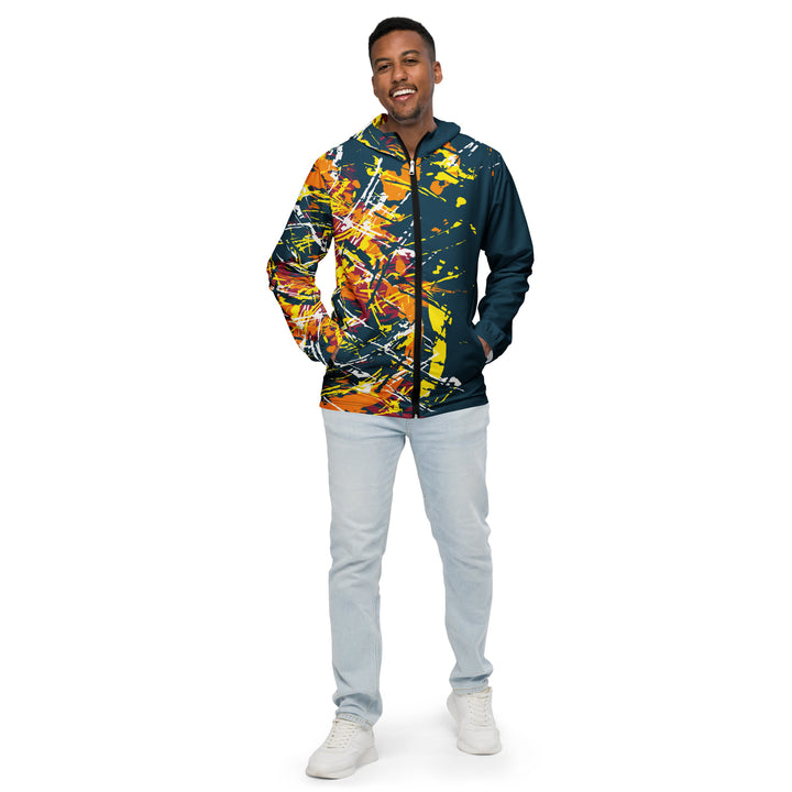 Men’s Windbreaker - Green-Yellow Pressure