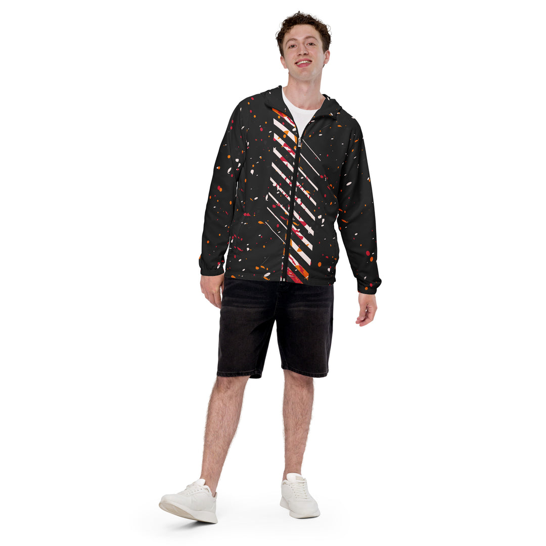 Men’s Windbreaker - Black-White Block