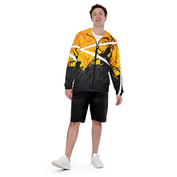 Men’s Windbreaker - Black-Yellow Halloween