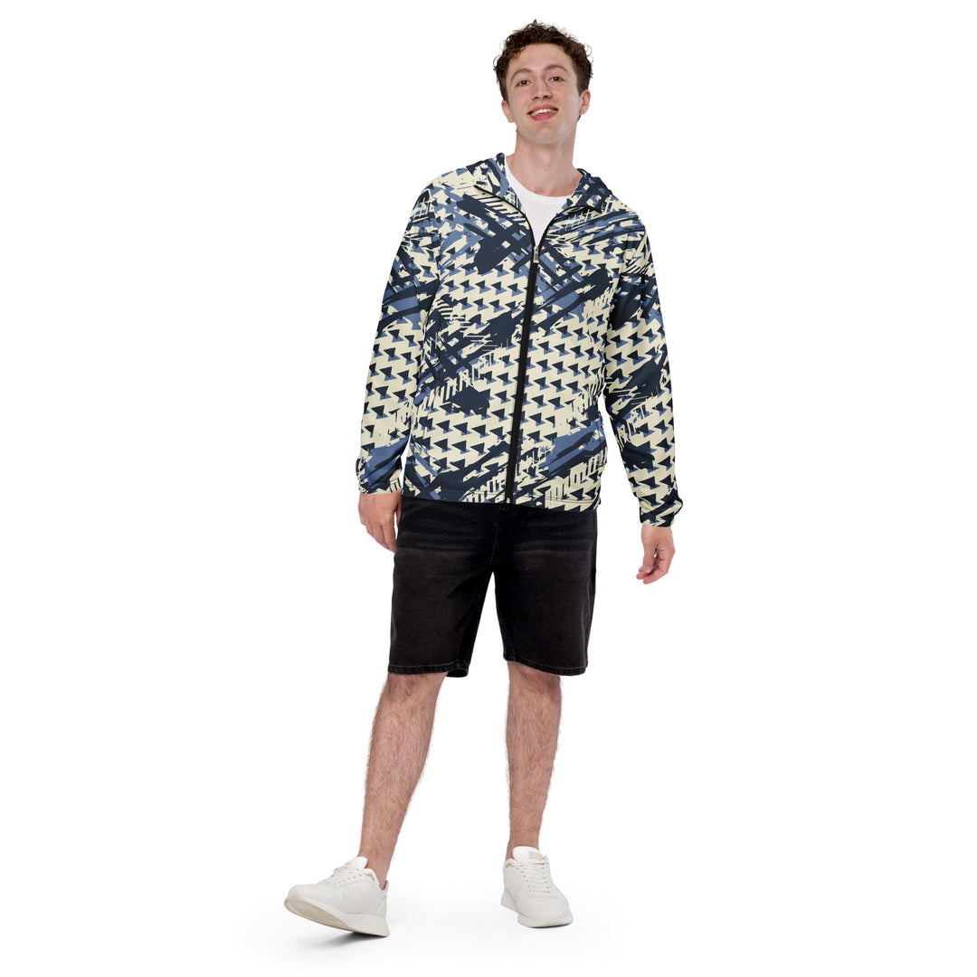 Men’s Windbreaker - Blue-Beige Arrow