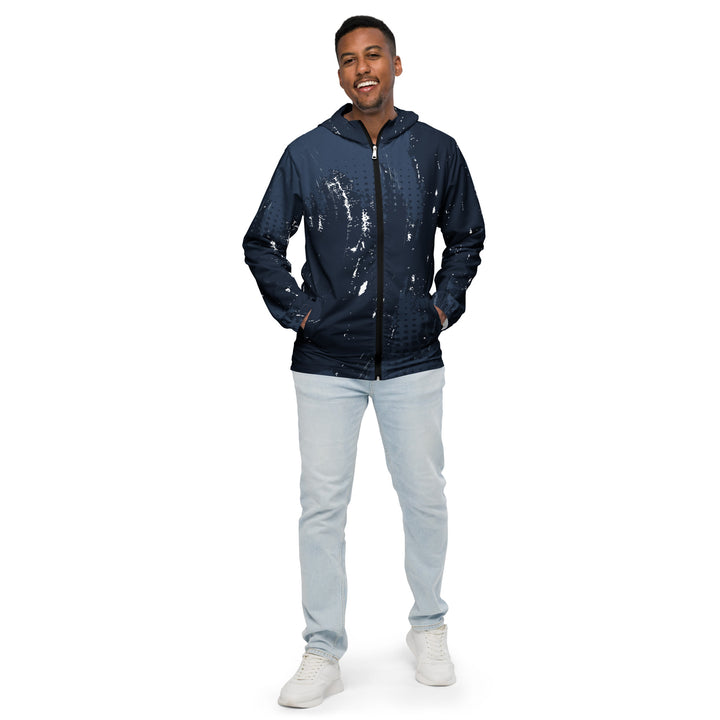 Men’s Windbreaker - Blue-White Flake