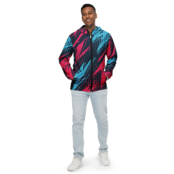 Men’s Windbreaker - Blue-Pink Future