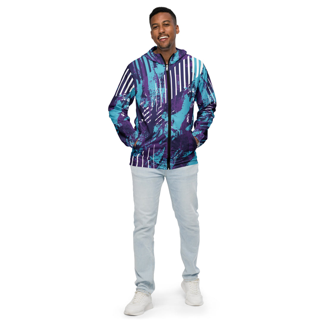 Men’s Windbreaker - Purple-Blue Track