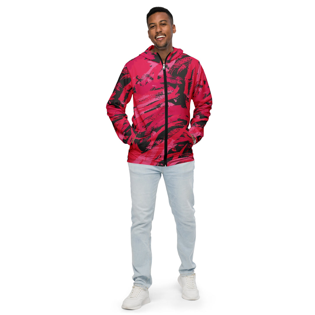 Men’s Windbreaker - Pink-Black Chalk