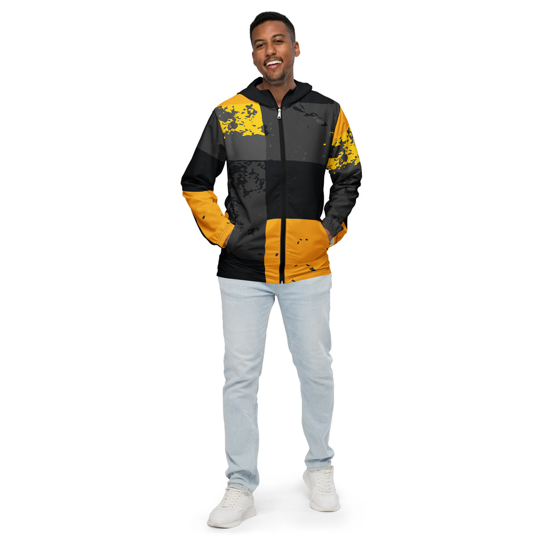 Men’s Windbreaker - Black-Yellow Frame