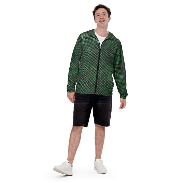 Men’s Windbreaker - Black-Green Lost