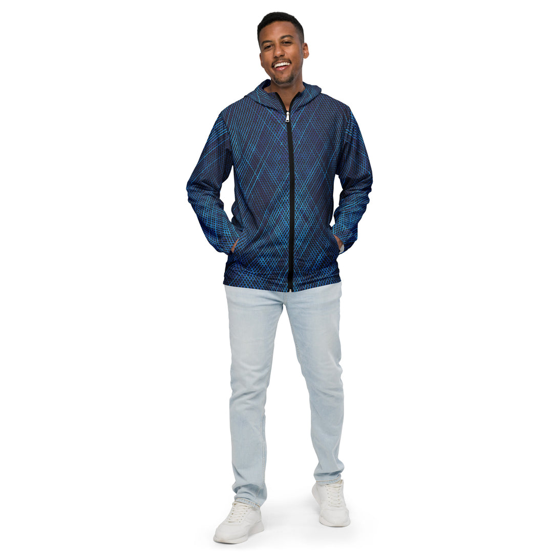 Men’s Windbreaker - Blue Criss