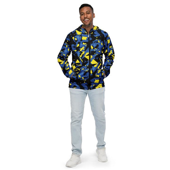 Men’s Windbreaker - Black-Blue Pierce