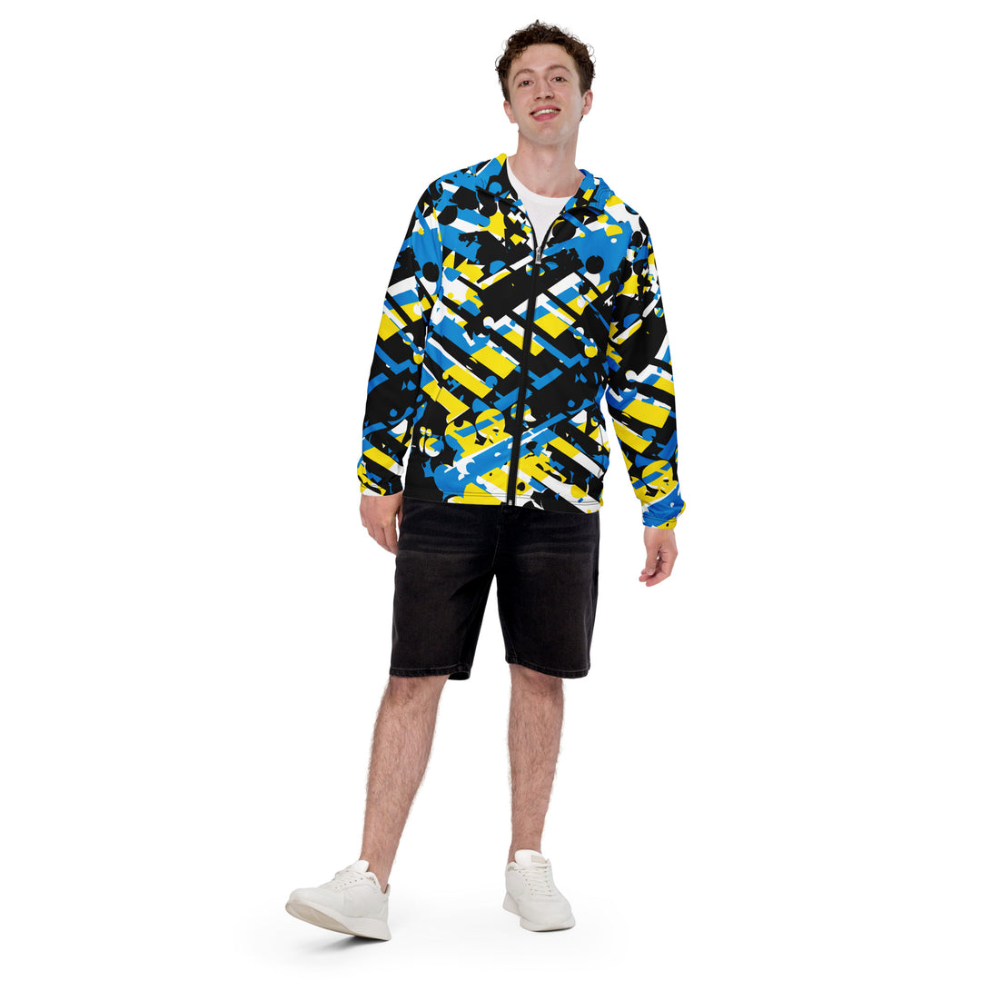 Men’s Windbreaker - Black-Yellow Track