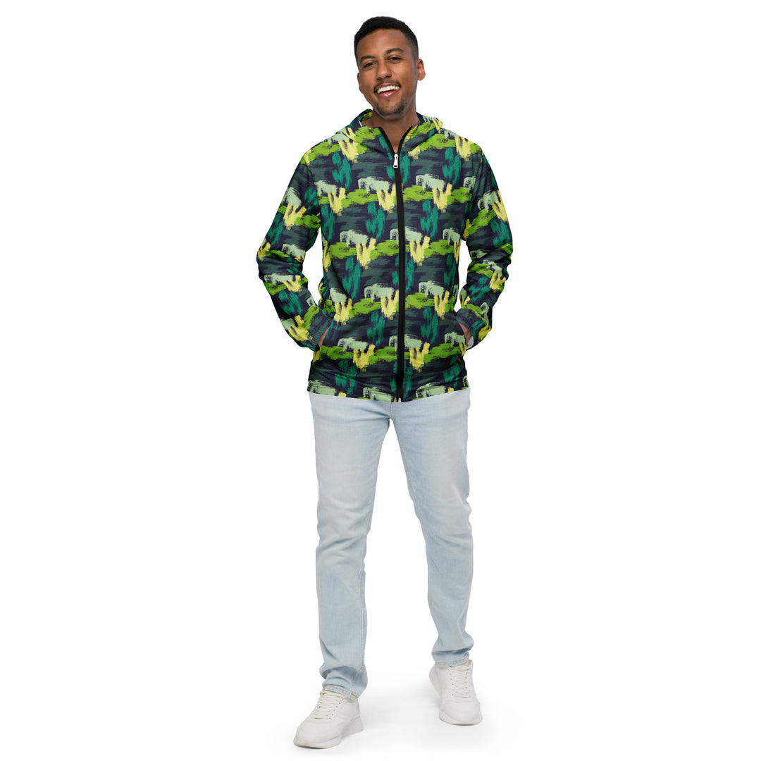 Men’s Windbreaker - Green-Black Unity