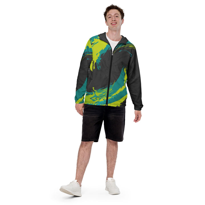 Men’s Windbreaker - Black-Green Fusion