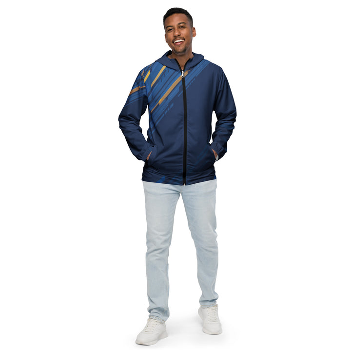 Men’s Windbreaker - Blue-Yellow Victory