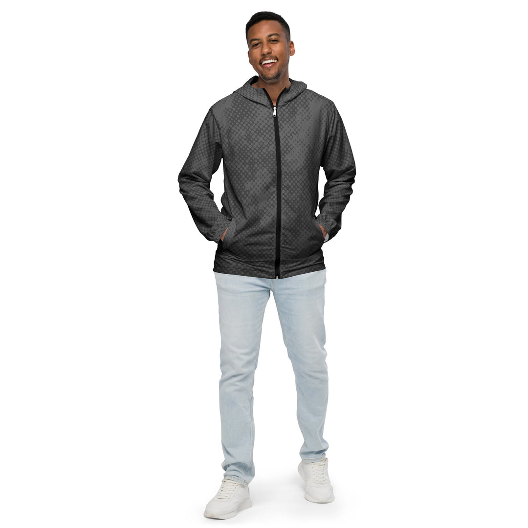 Men’s Windbreaker - Grey Sphere