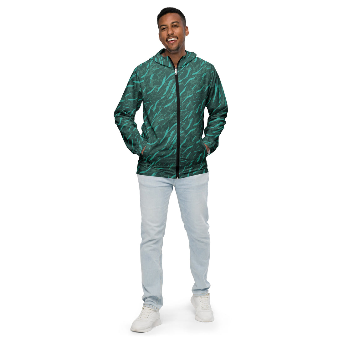 Men’s Windbreaker - Green Kelp