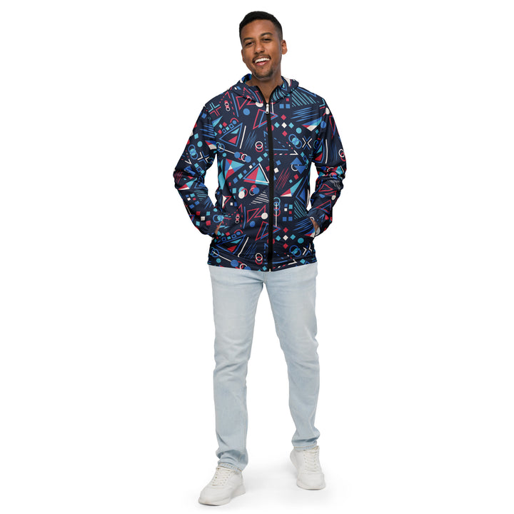 Men’s Windbreaker - Blue-Pink Gamer