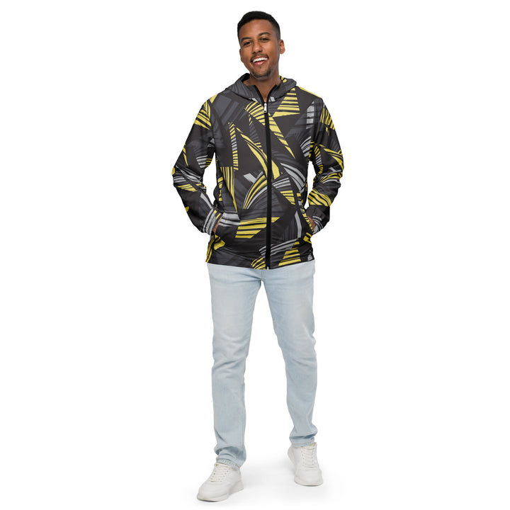 Men’s Windbreaker - Black-Yellow Chaos