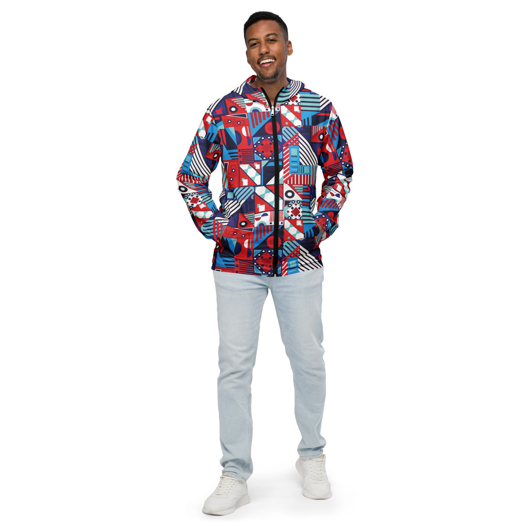 Men’s Windbreaker - Red-Blue Kind