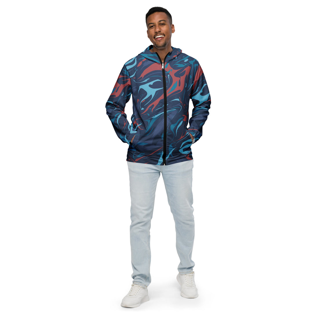 Men’s Windbreaker - Blue-Brown Soul