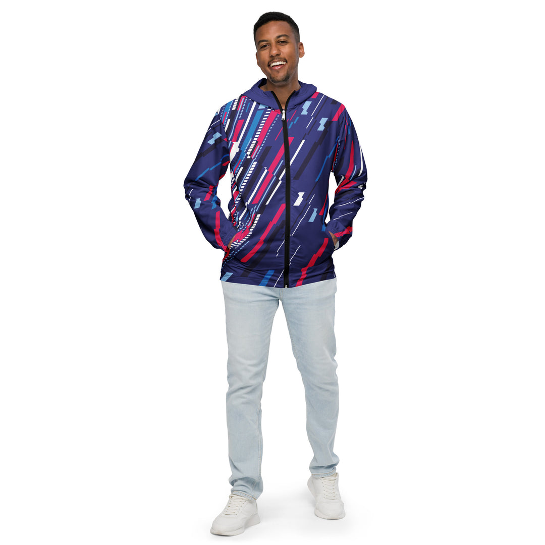 Men’s Windbreaker - Purple-Pink Rain