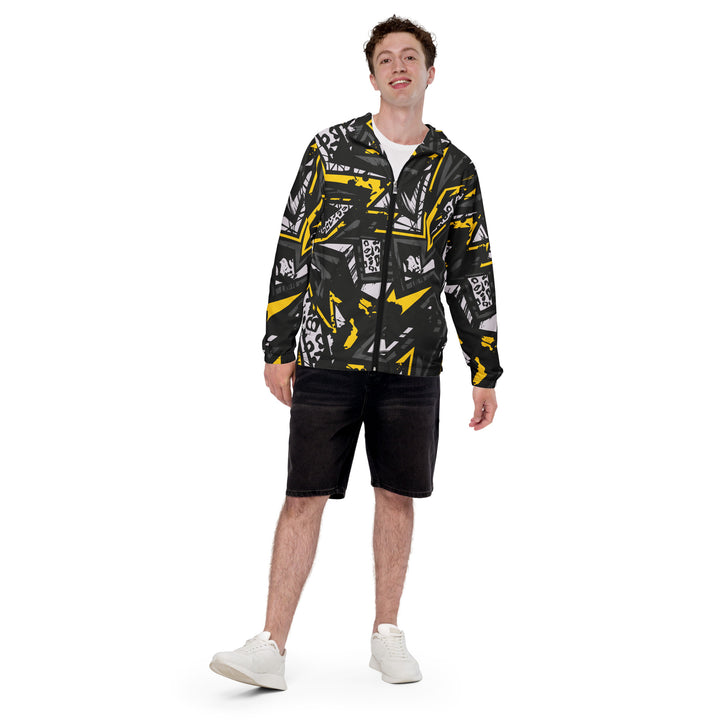 Men’s Windbreaker - Black-Yellow Power