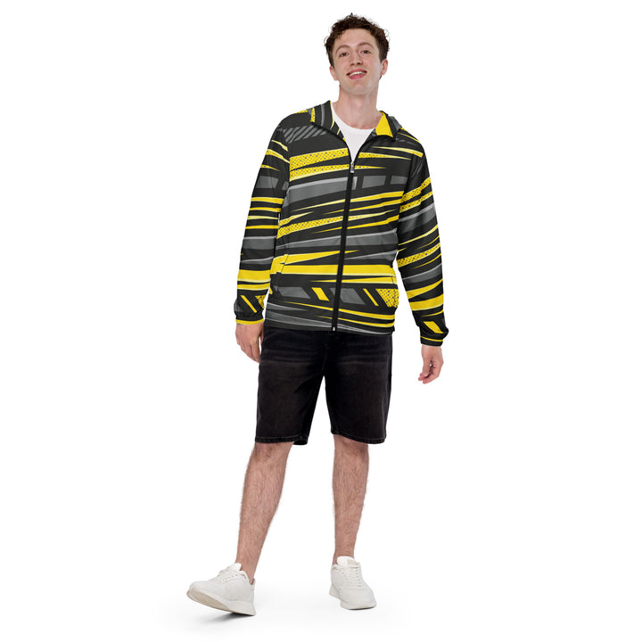 Men’s Windbreaker - Black-Yellow Trail