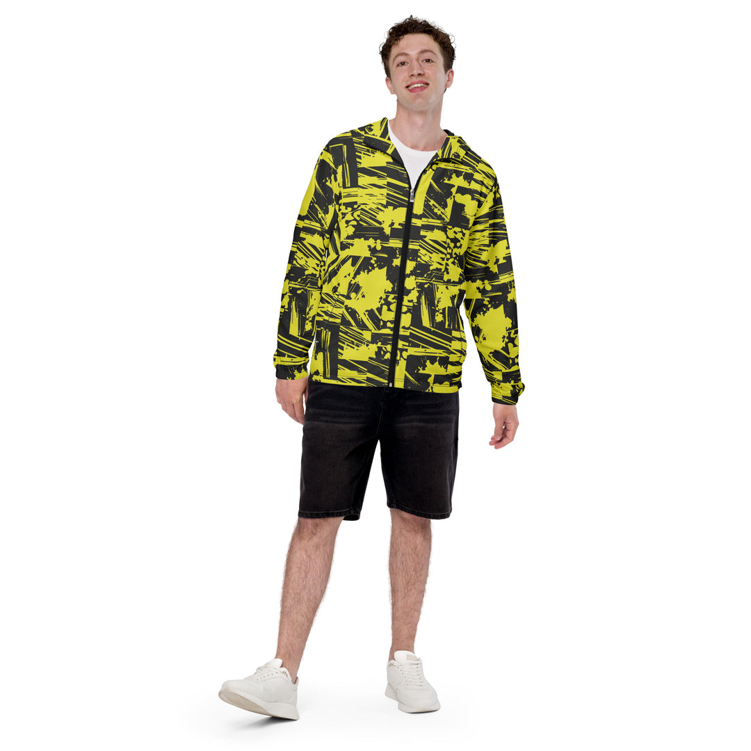 Men’s Windbreaker - Yellow-Black Story