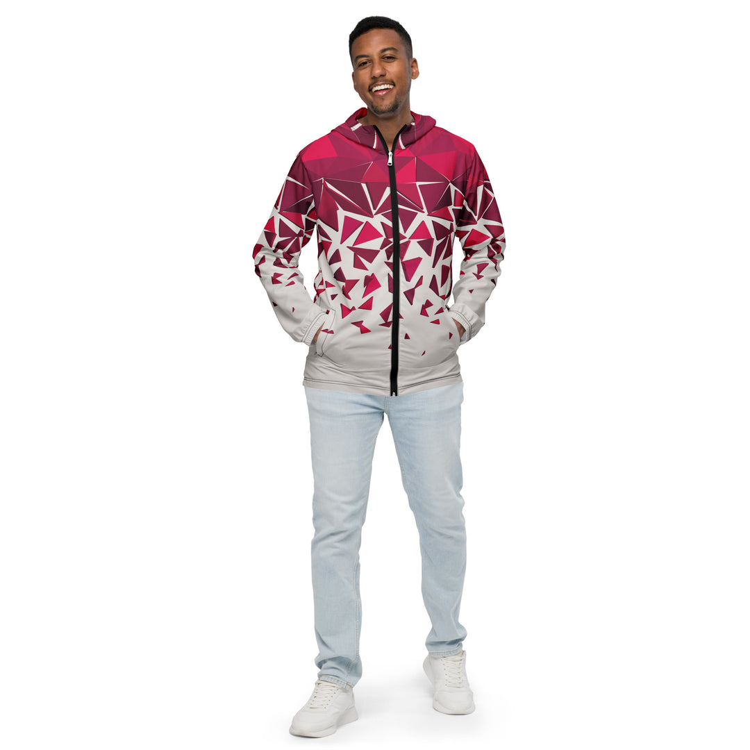 Men’s Windbreaker - White-Red Fall