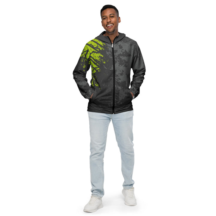 Men’s Windbreaker - Grey-Green Street