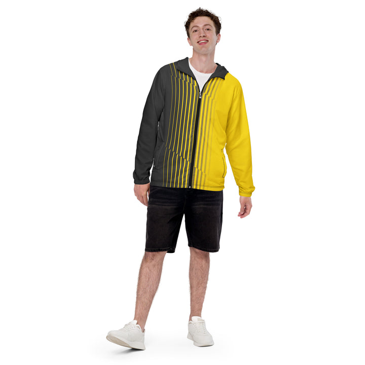 Men’s Windbreaker - Black-Yellow Fade