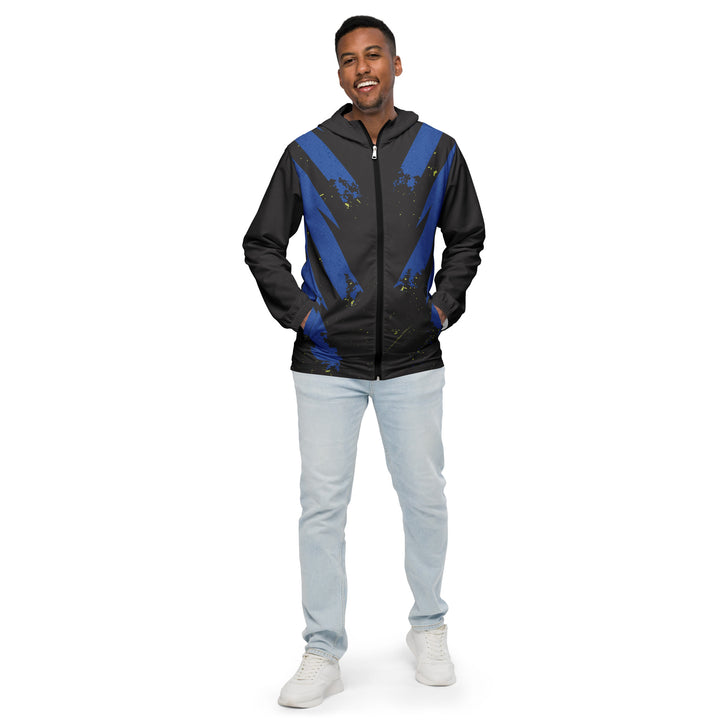 Men’s Windbreaker - Black-Blue Suit