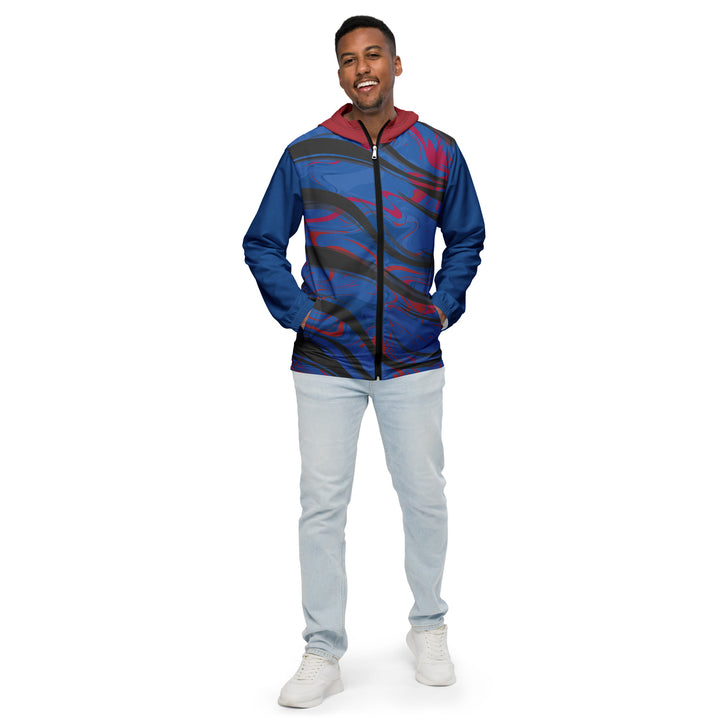 Men’s Windbreaker - Blue-Red Away