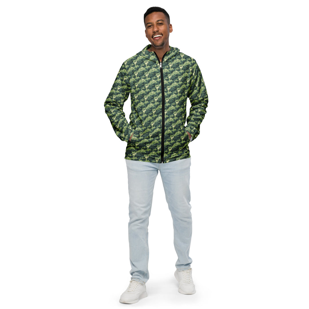 Men’s Windbreaker - Green Sequence