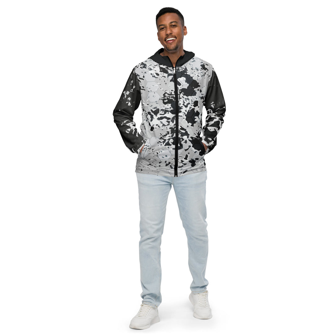 Men’s Windbreaker - Grey-Black Comb