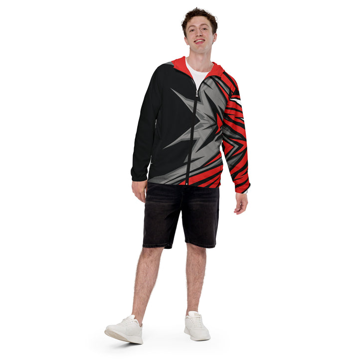 Men’s Windbreaker - Black-Red Blast