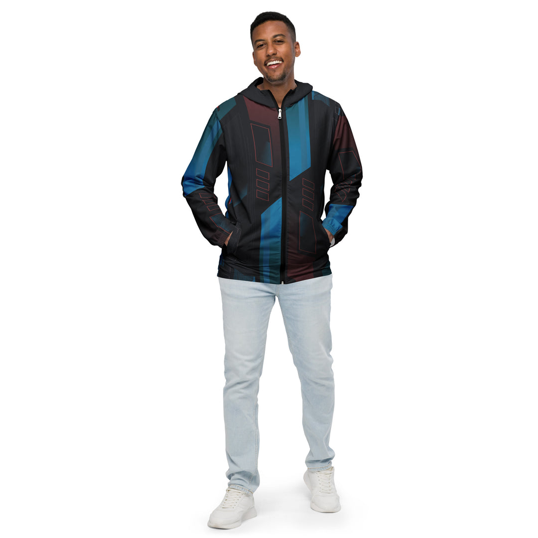 Men’s Windbreaker - Black-Blue Future