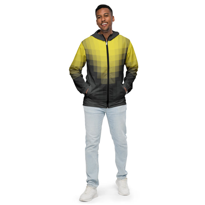 Men’s Windbreaker - Yellow-Black Clarity