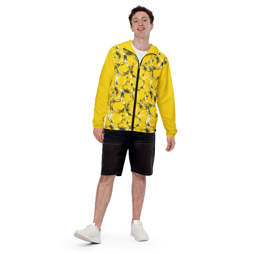 Men’s Windbreaker - Yellow Circles